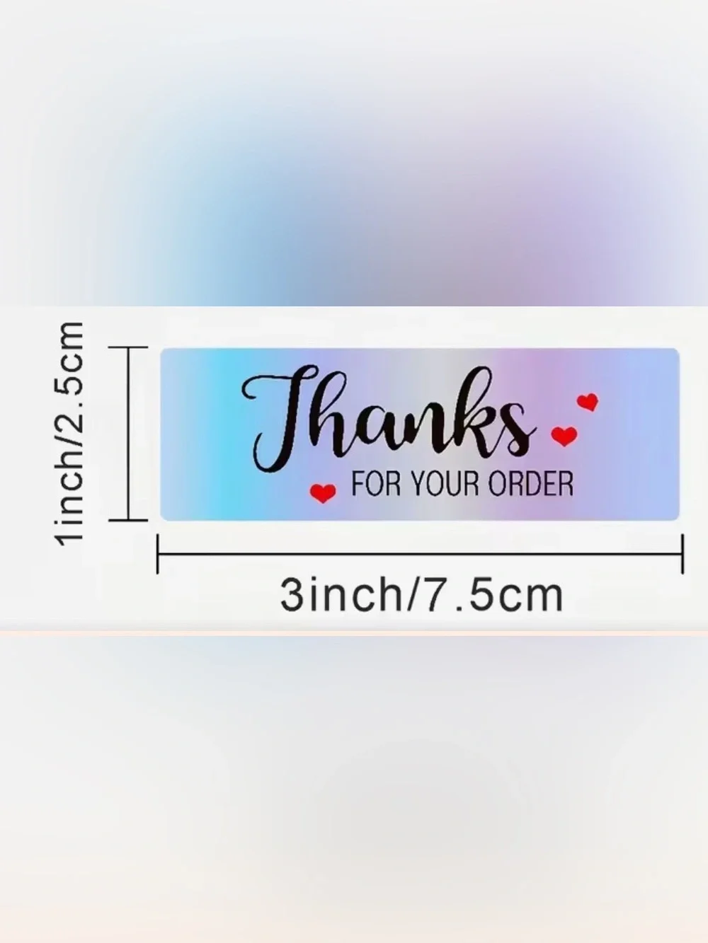 120 thank you sticker roll - 3” x 1”